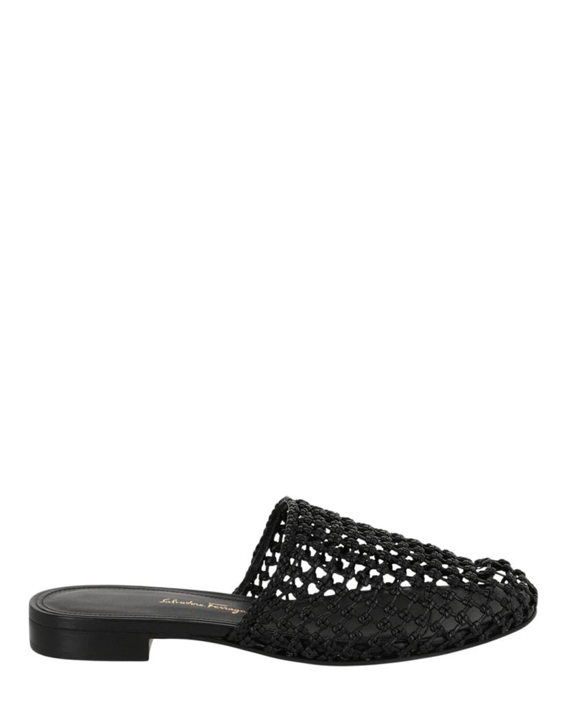 サンダル・ミュール SALVATORE FERRAGAMO PRINTED CALF HAIR DORYE MULES Salvatore Ferragamo Printed calf hair Dorye mules - Slippers