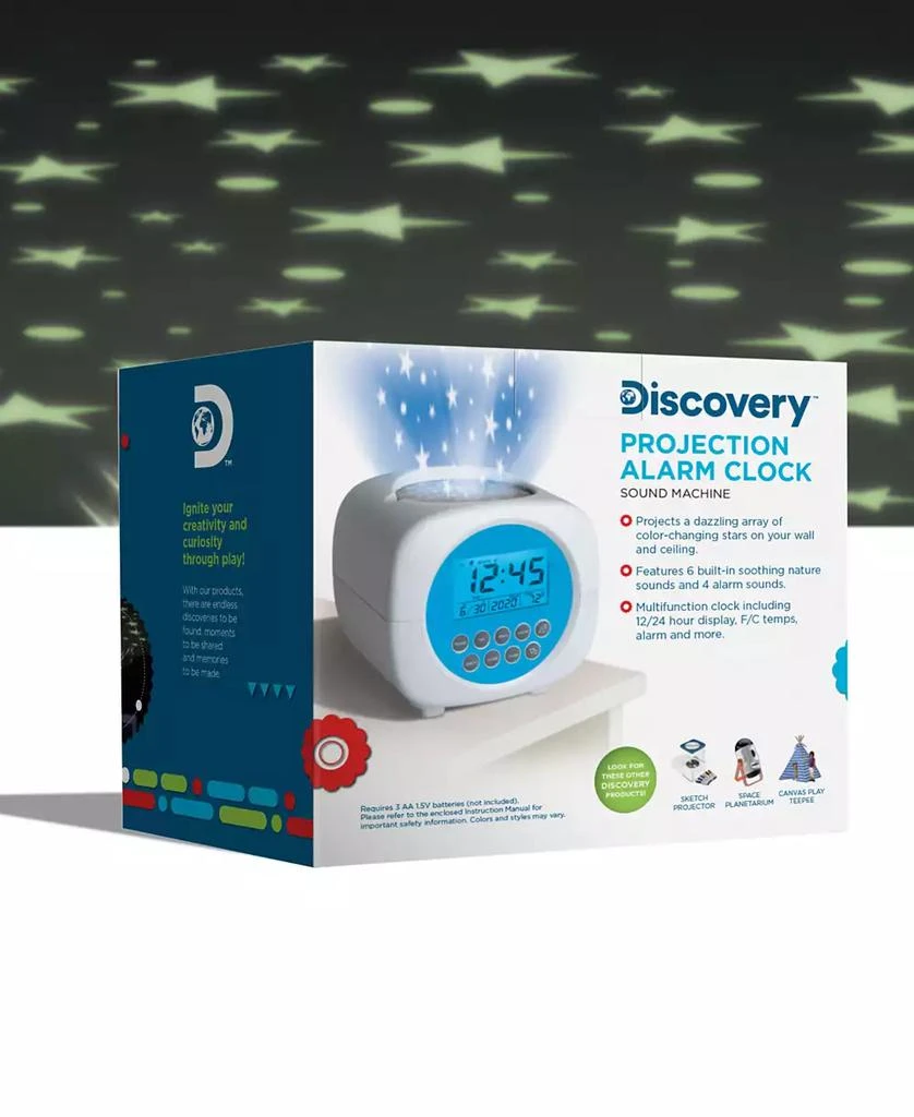 Discovery Kids Moon & Stars Projection Alarm Clock & Sound Machine 5