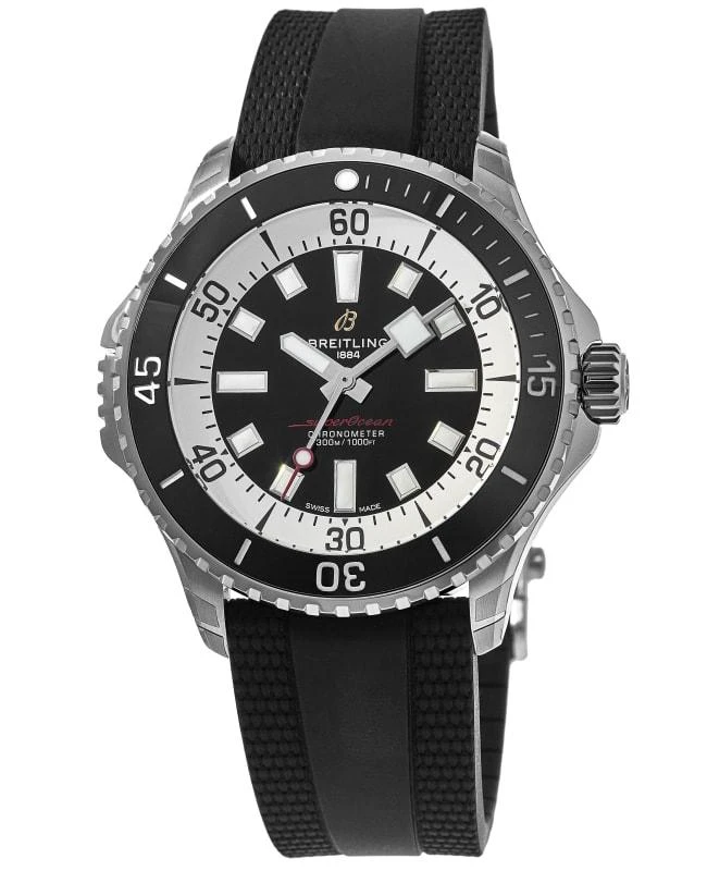 BREITLING Breitling Superocean Automatic 46 Black Dial Rubber Strap Men's Watch A17378211B1S1 1