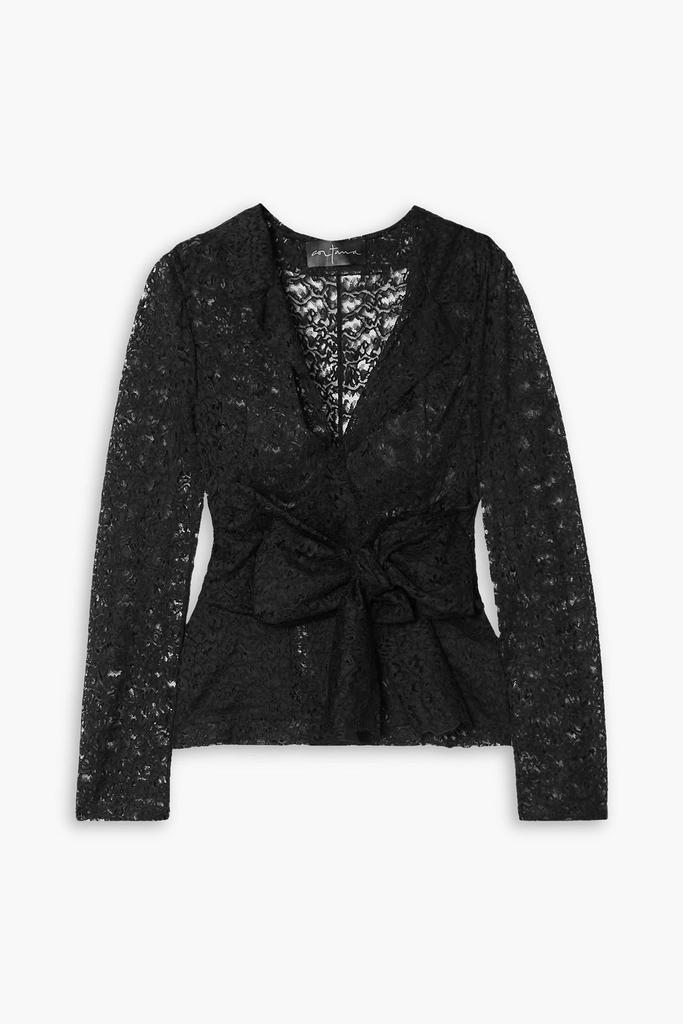 CORTANA Laure tie-detailed lace jacket