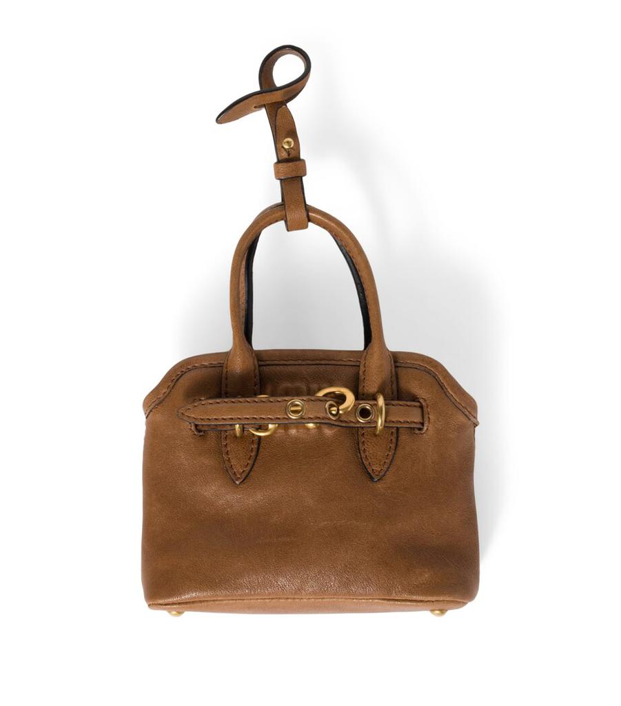 Miu Miu Lambskin Aventure Handbag Keychain - BeyondStyle