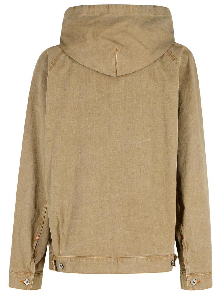 sacai 国内買付 Denim Hoodie Denim Hoodie - Beige – Feature
