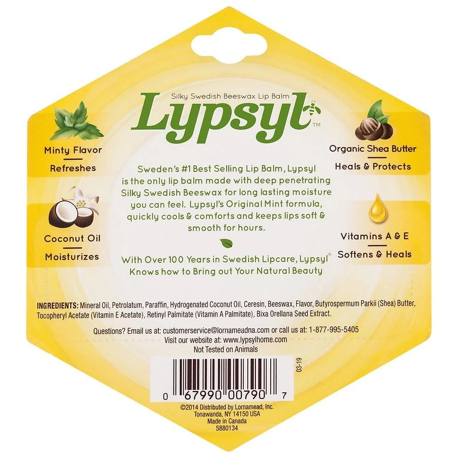 Lypsyl Intense Protection Lip Balm Original Mint 2