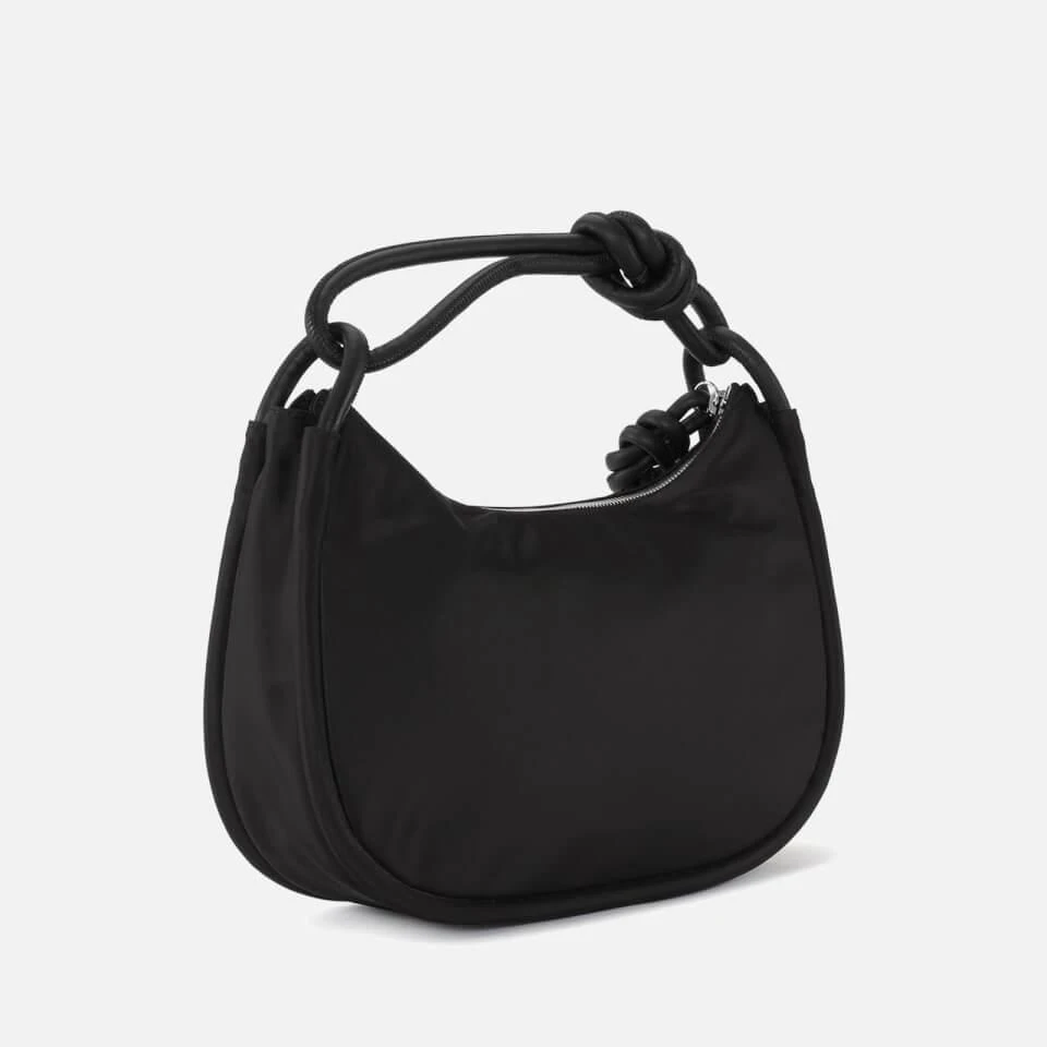 Ganni Ganni Knot Leather-Trimmed Recycled Shell Bag 2