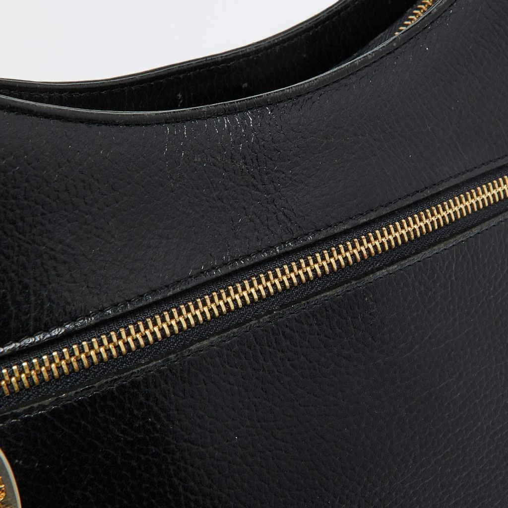 MCM MCM Black Leather Zip Shoulder Bag 8