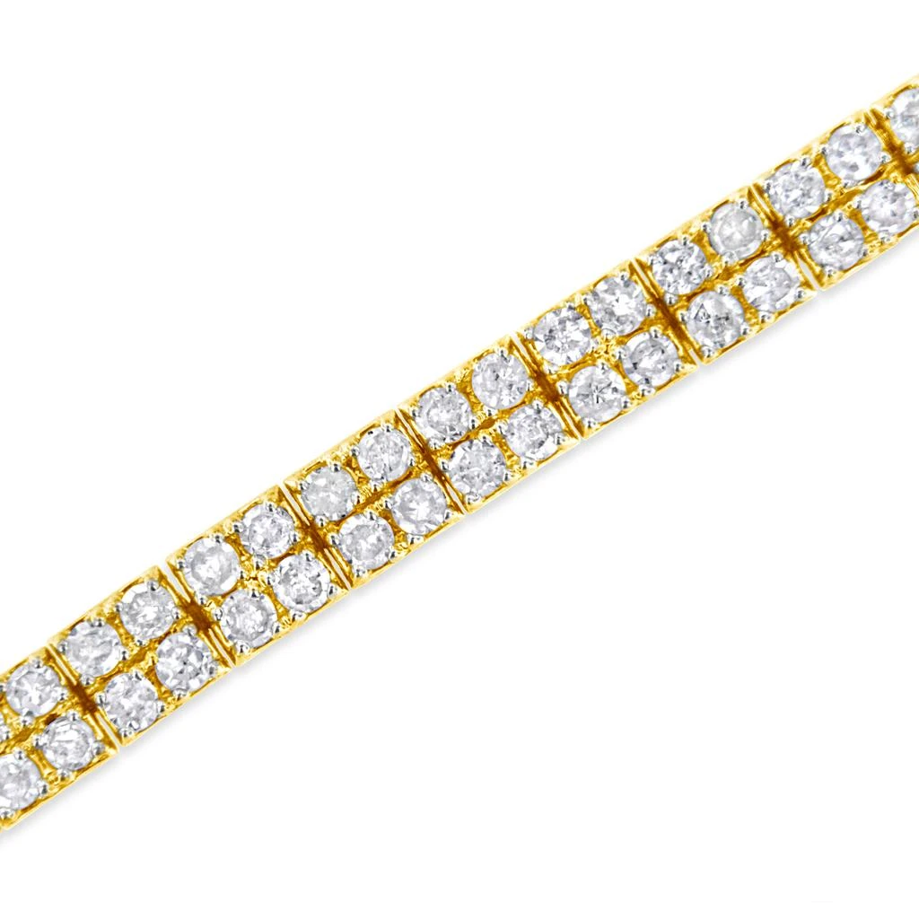 Haus of Brilliance 14K Yellow Gold Plated .925 Sterling Silver 3.0 Cttw Diamond Link Bracelet 3