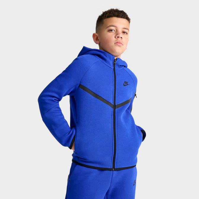 Shop Boys' Nike Sportswear Tech Fleece Full-Zip Hoodie on Sale at