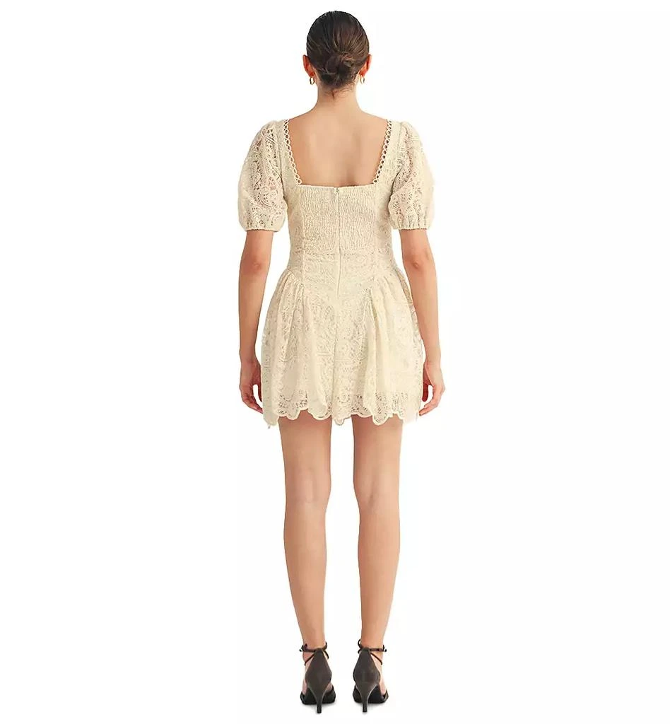 AROSE STUDIO, INC Women
s Amaline Balloon Sleeve Sweetheart Neck Mini Dress 5