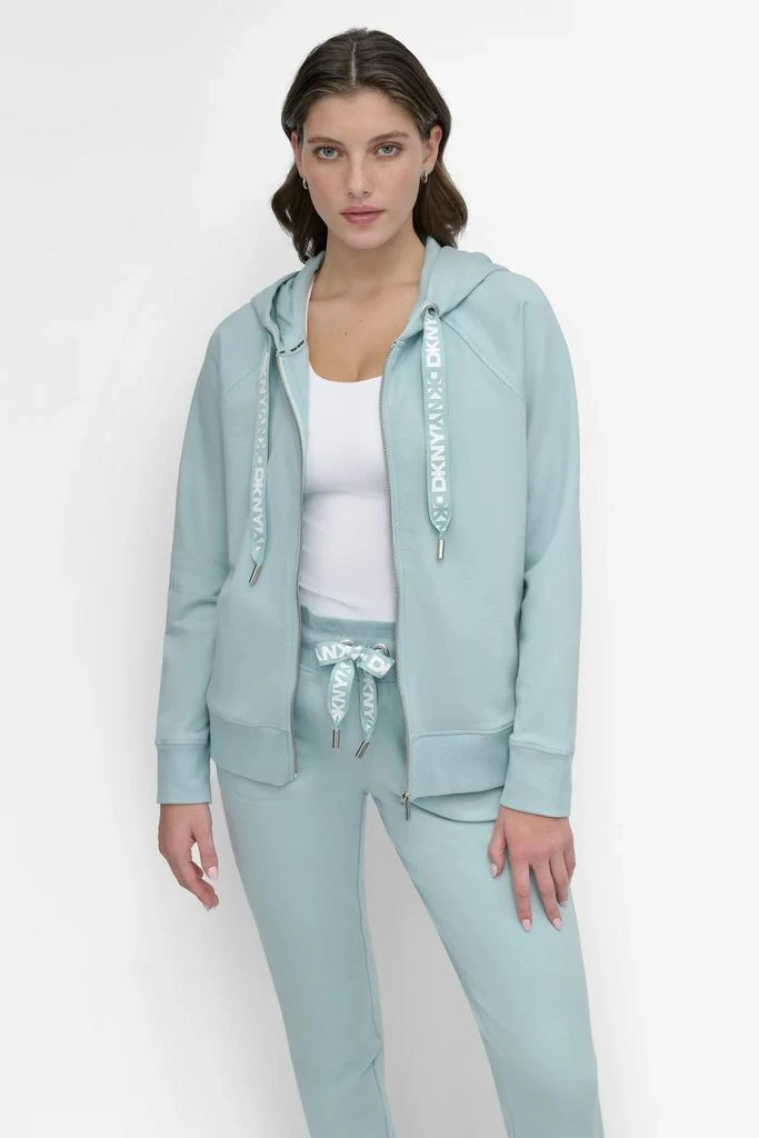 DKNY LOGO DRAWSTRING HOODIE 8