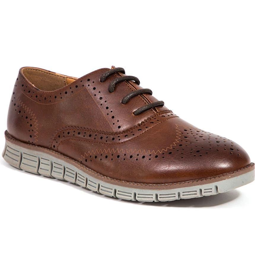 Deer Stags Benton Jr. Classic Lace-Up Wingtip Hybrid Sneaker Dress Comfort Oxford 1