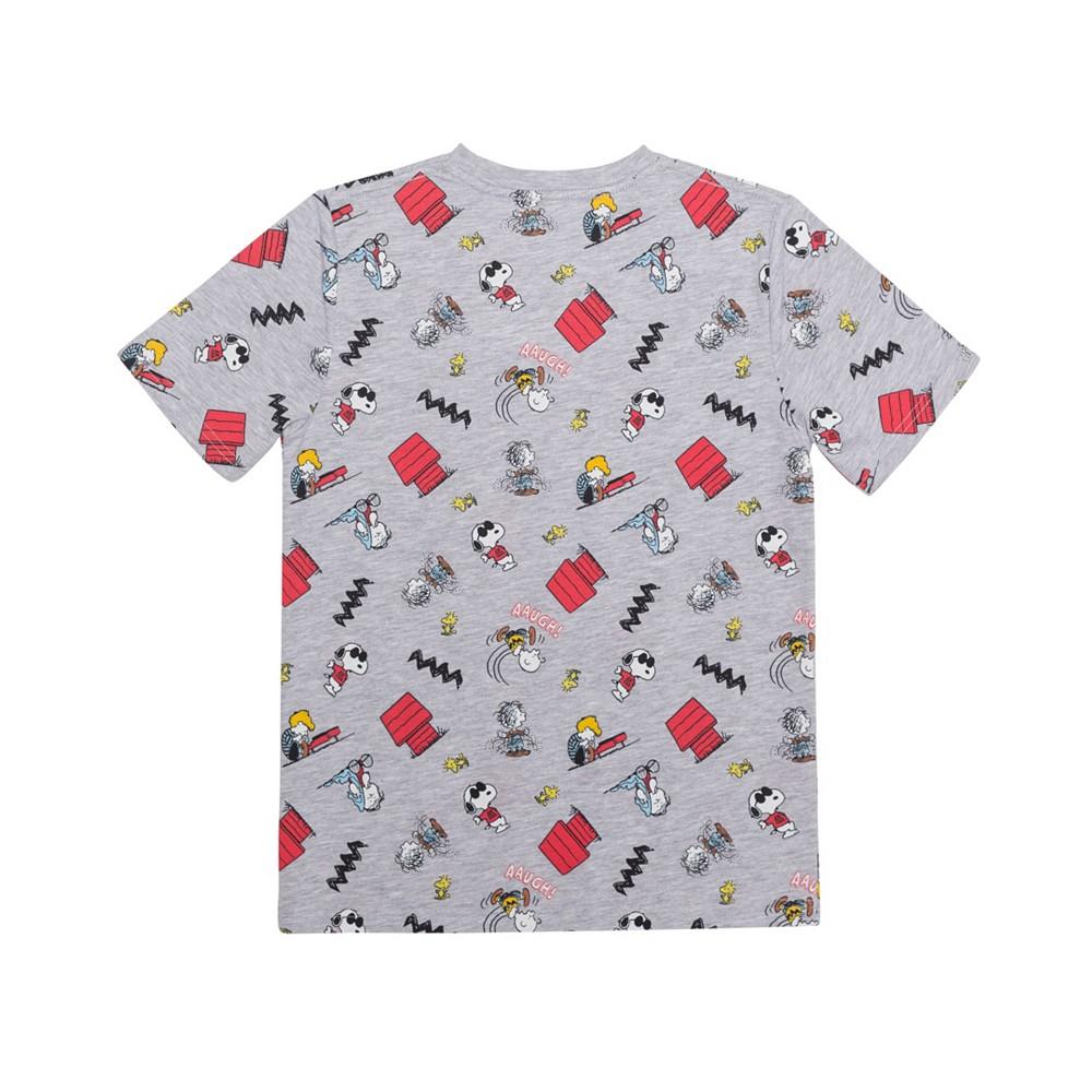 Peanuts Big Boys All Over Print Short Sleeve Graphic T-shirt