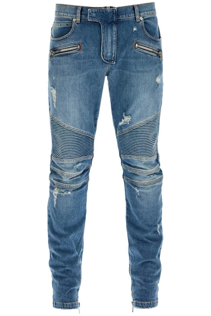 Balmain slim fit biker jeans for 1