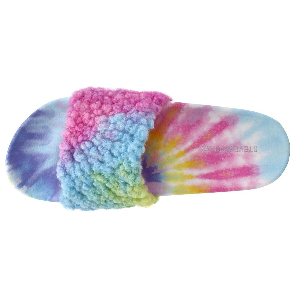 Steve Madden Shear Faux Fur Tie Dye Slippers 4