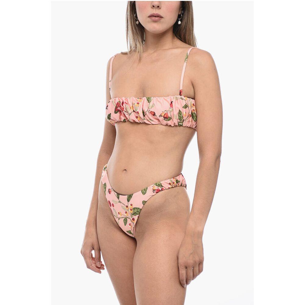 Agua by Agua Bendita Gathe ENELDO FRUTAL Bikini Set with Bandeau Women's Top
