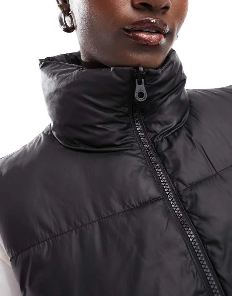 ONLY ONLY cropped high neck gilet in black 3