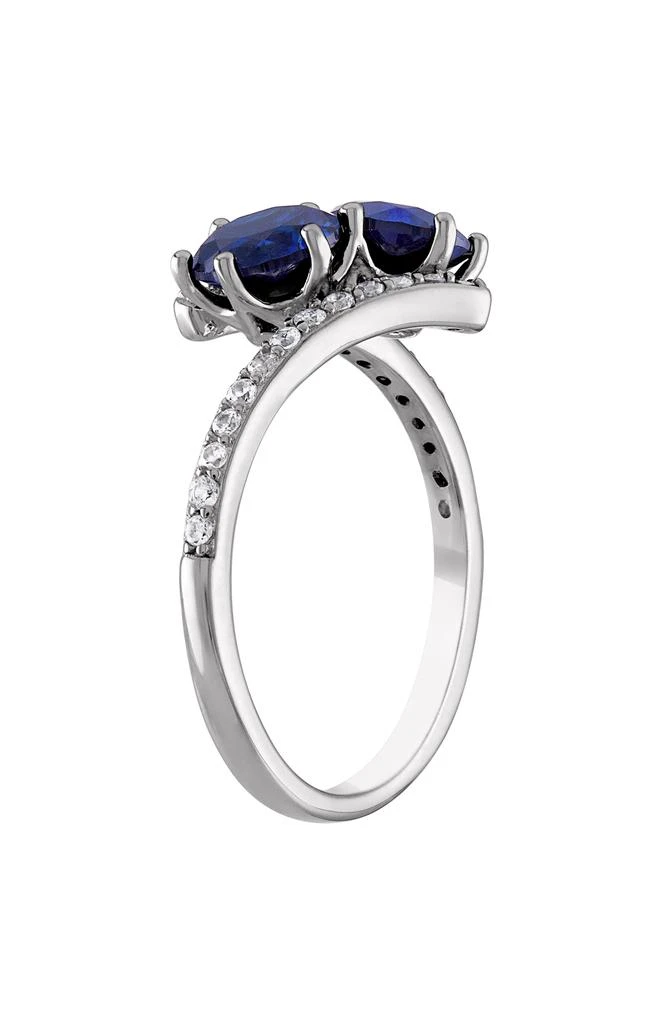 FUZION CREATIONS Blue
White Lab Grown Sapphire Bypass Ring 2
