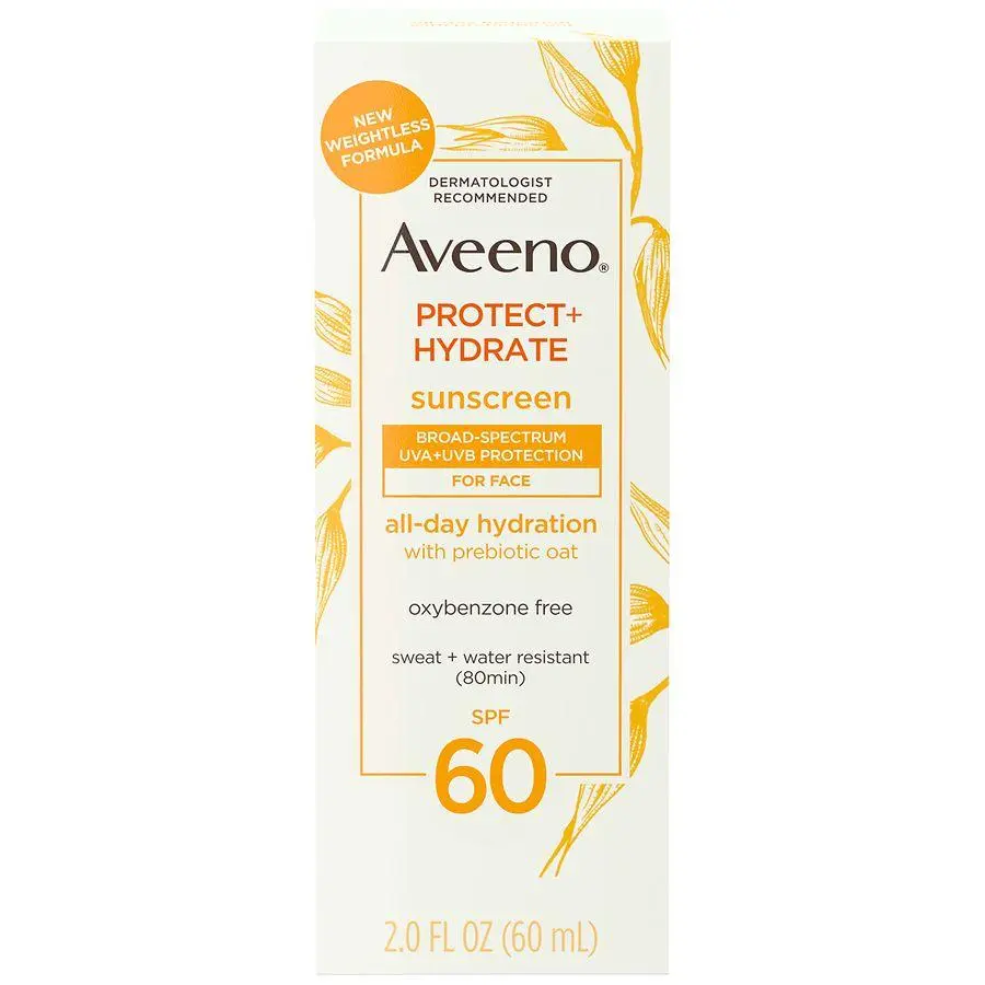 Aveeno Protect + Hydrate Moisturizing Face Sunscreen Lotion with Broad Spectrum SPF 60