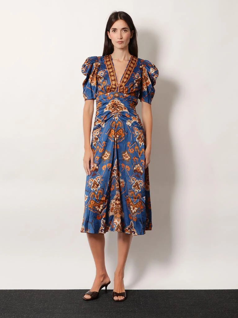 Farm Rio Ornament Floral viscose midi dress - Dresses & Skirts - BeyondStyle