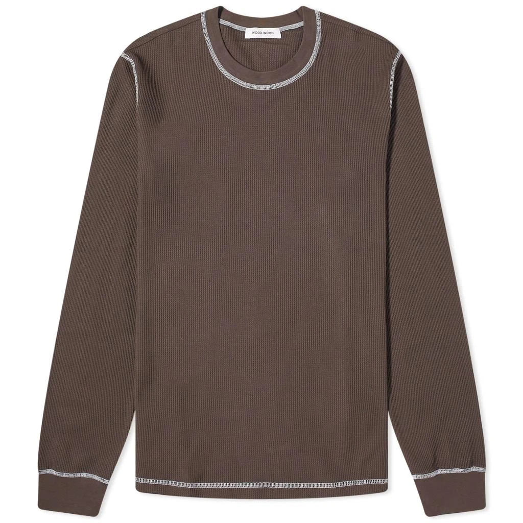 Wood Wood Wood Wood Emil Waffle Long Sleeve Tee 1