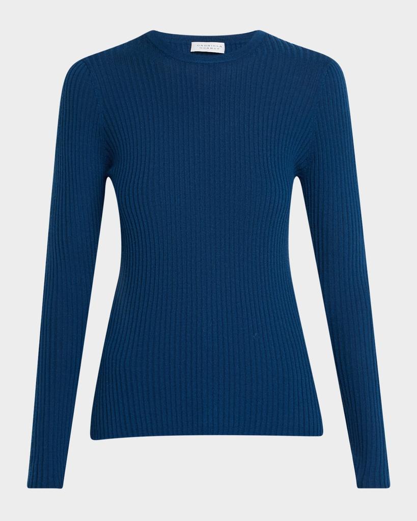 Gabriela Hearst Browning Long-Sleeve Cashmere-Silk Top