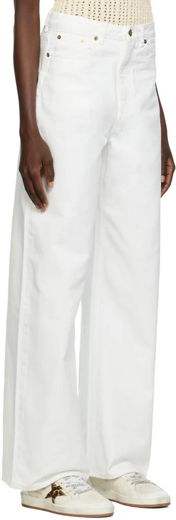 Golden Goose White Wide-Leg Jeans 2