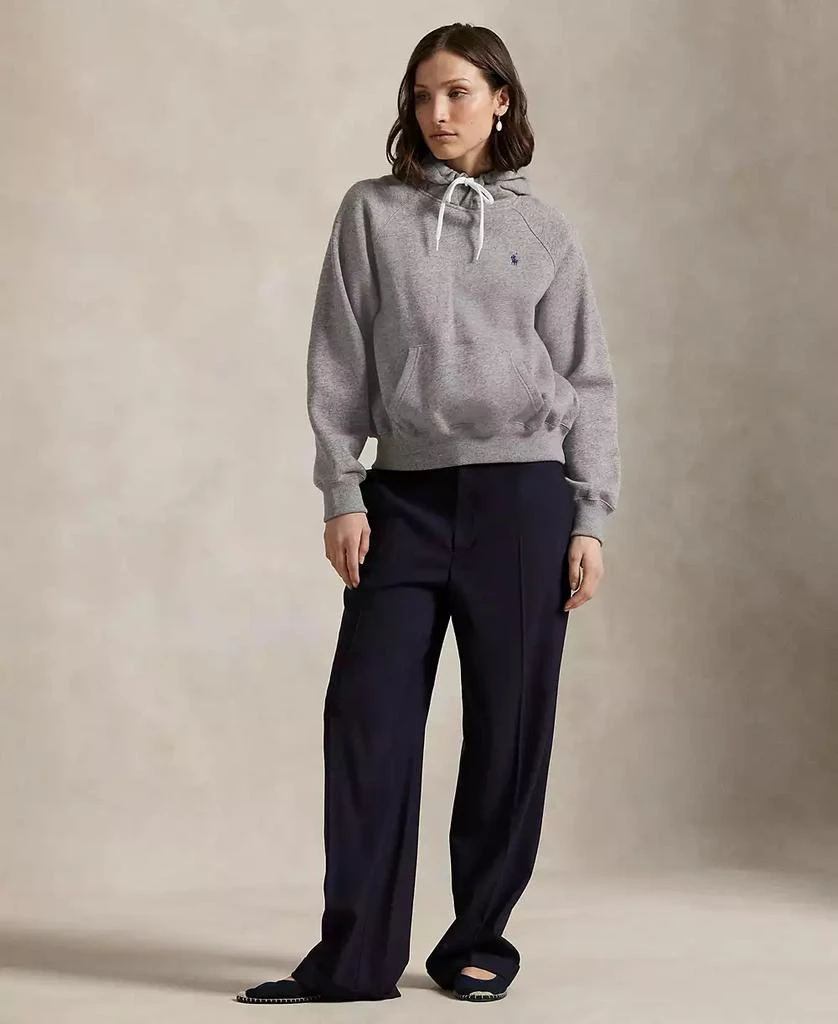 Ralph Lauren Women's Shrunken Fit Fleece Hoodie Sweatshirt 3