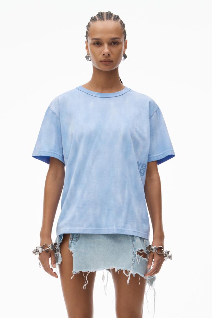 Alexander Wang puff logo tee in cotton jersey