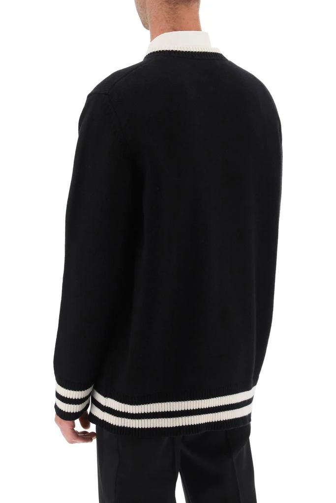 ALEXANDER MCQUEEN varsity sweater with skull motif 3