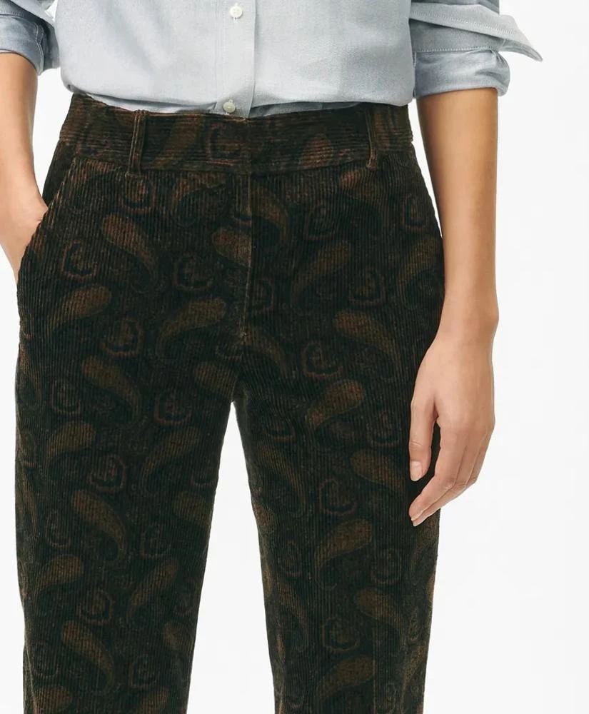 Brooks Brothers Trousers in Paisley Corduroy 3