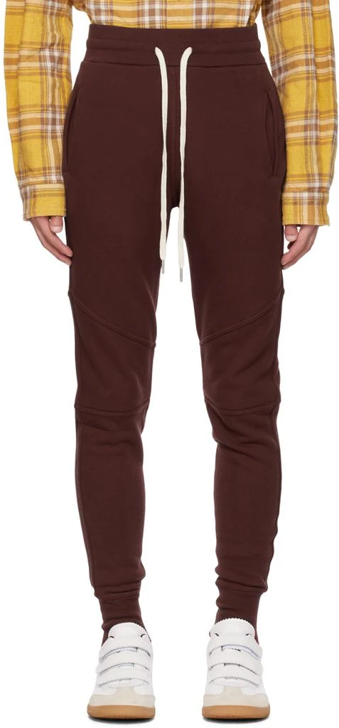 John Elliott Burgundy Escobar Sweatpants 1