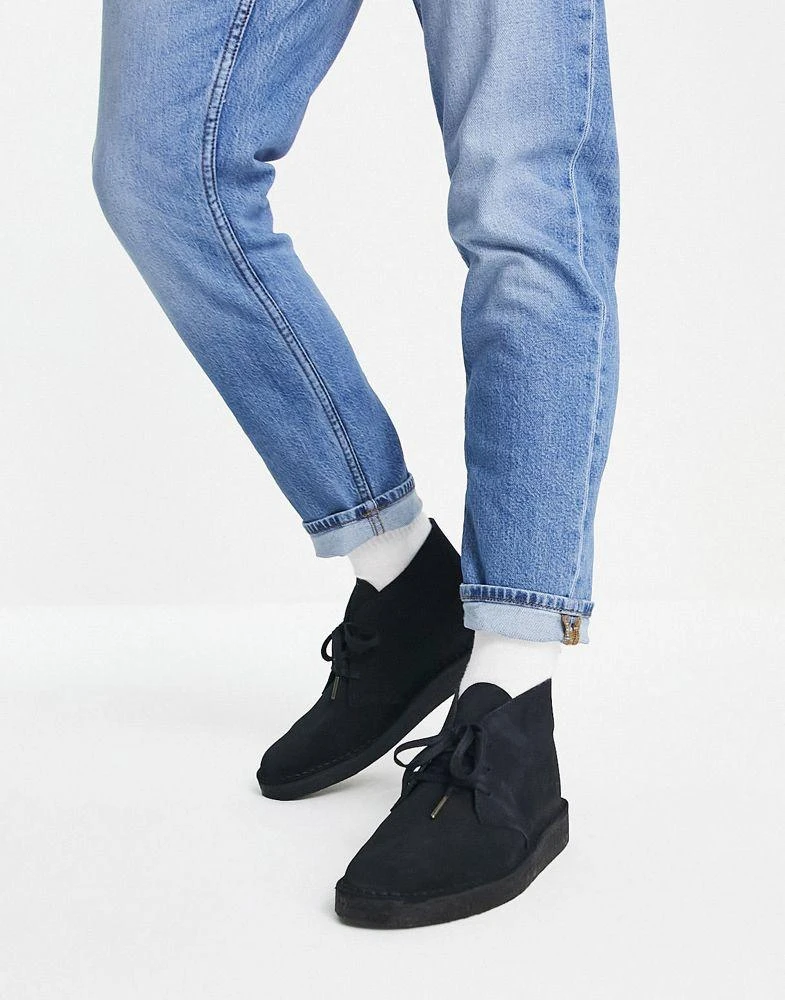Clarks Clarks Originals Desert coal boots in black suede 2
