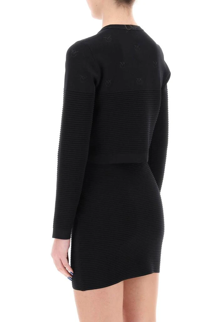 PINKO Ciliegio Cardigan With Love Birds Detailing 3