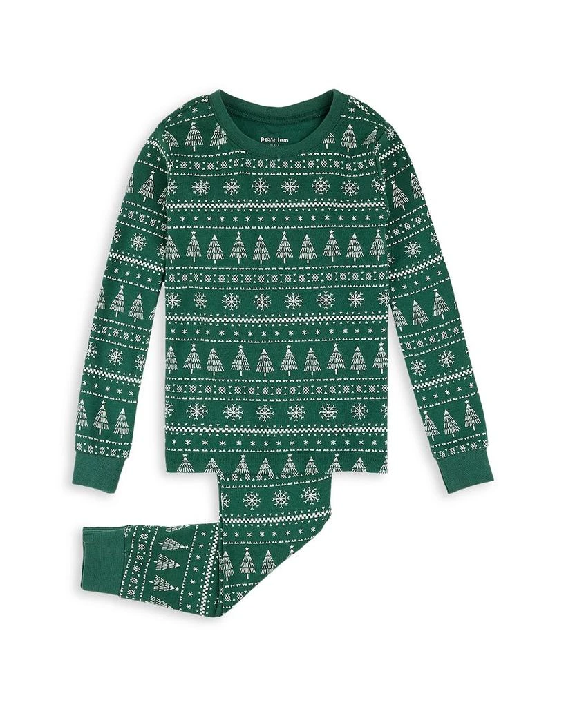Petit Lem Unisex Fair Isle Print Long Sleeved Pajama Set - Little Kid 1