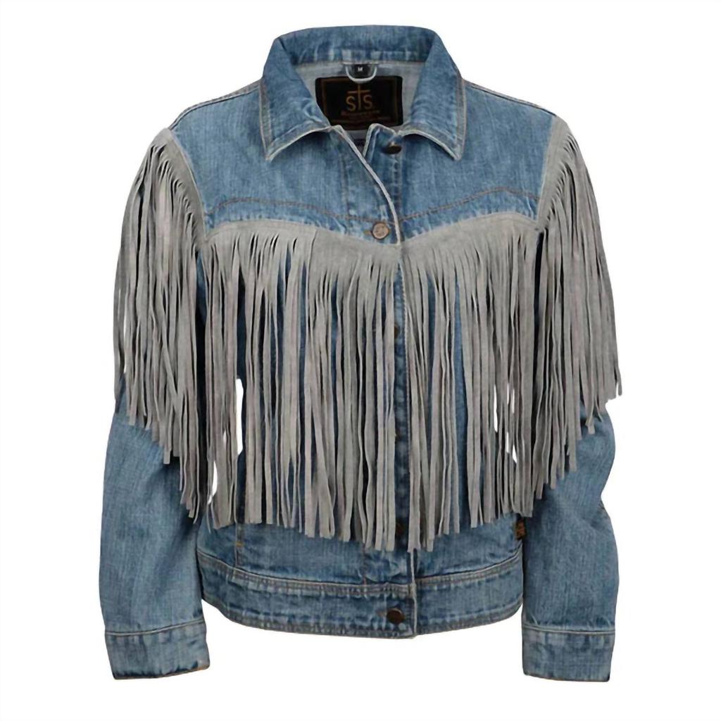 STS Ranchwear Women's Gretchen Denim Fringe Jacket