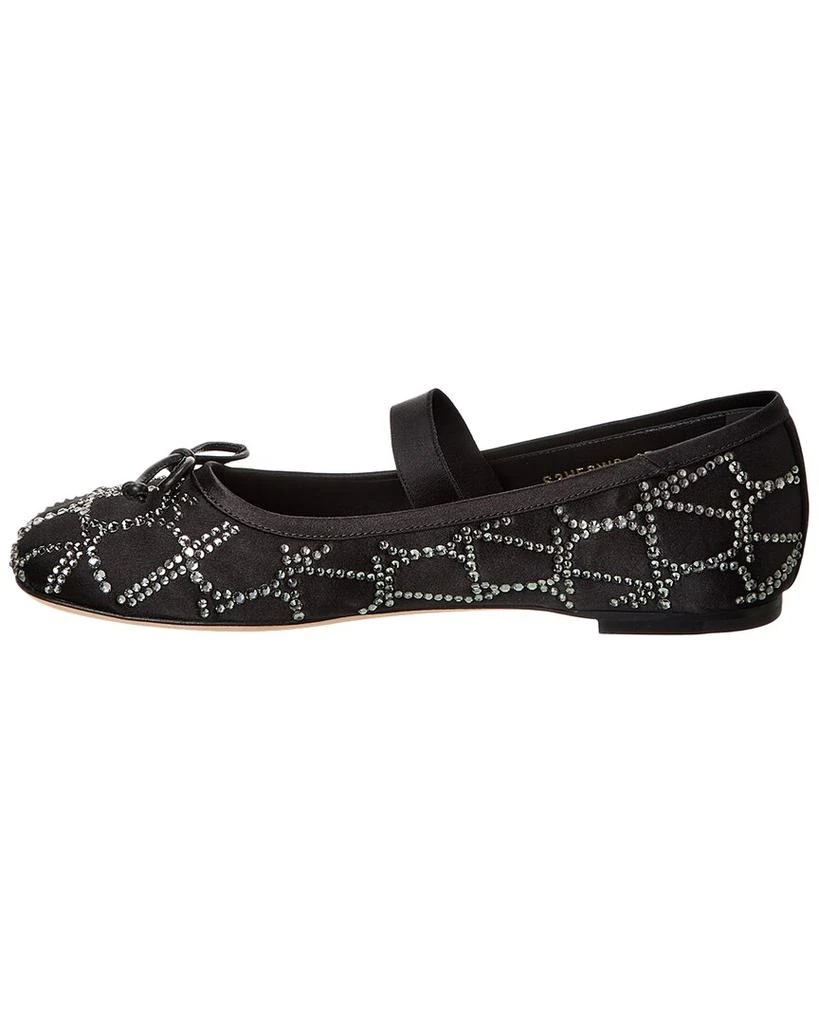 Valentino Vlogo Toile Iconographe Satin Ballerina Flat 2