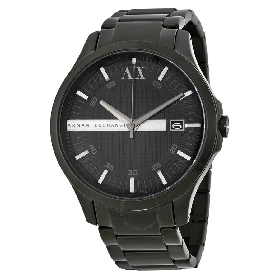 Armani Exchange Hampton Black Dial Black Ion-plated Men's Watch AX2104 1