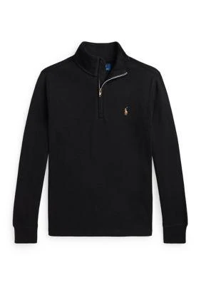 Ralph Lauren | Lauren Childrenswear Boys 8 20 Cotton Interlock Quarter Zip Pullover Sweatshirt