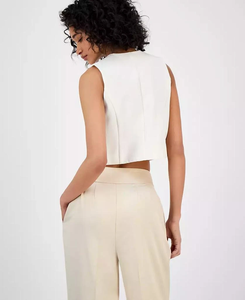 Bar III Women's V-Neck Button-Front Sleeveless Vest, Exclusively at Macy's 3