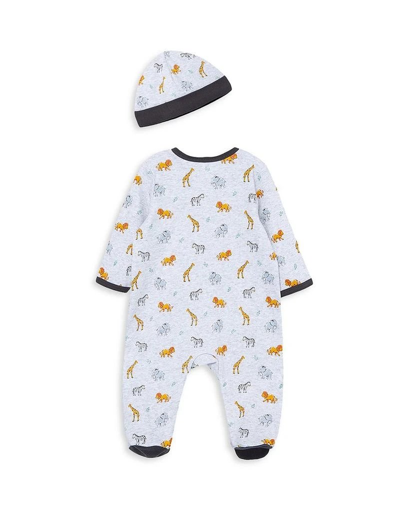 Little Me Boy's Jungle Pals Footie & Hat Set - Baby 2