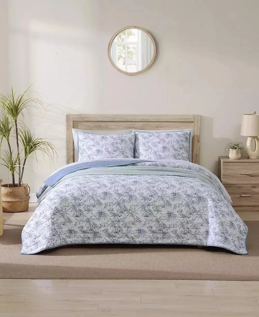 Tommy Bahama CLOSEOUT! Pen And Ink Reversible 3 Piece Quilt Set 1