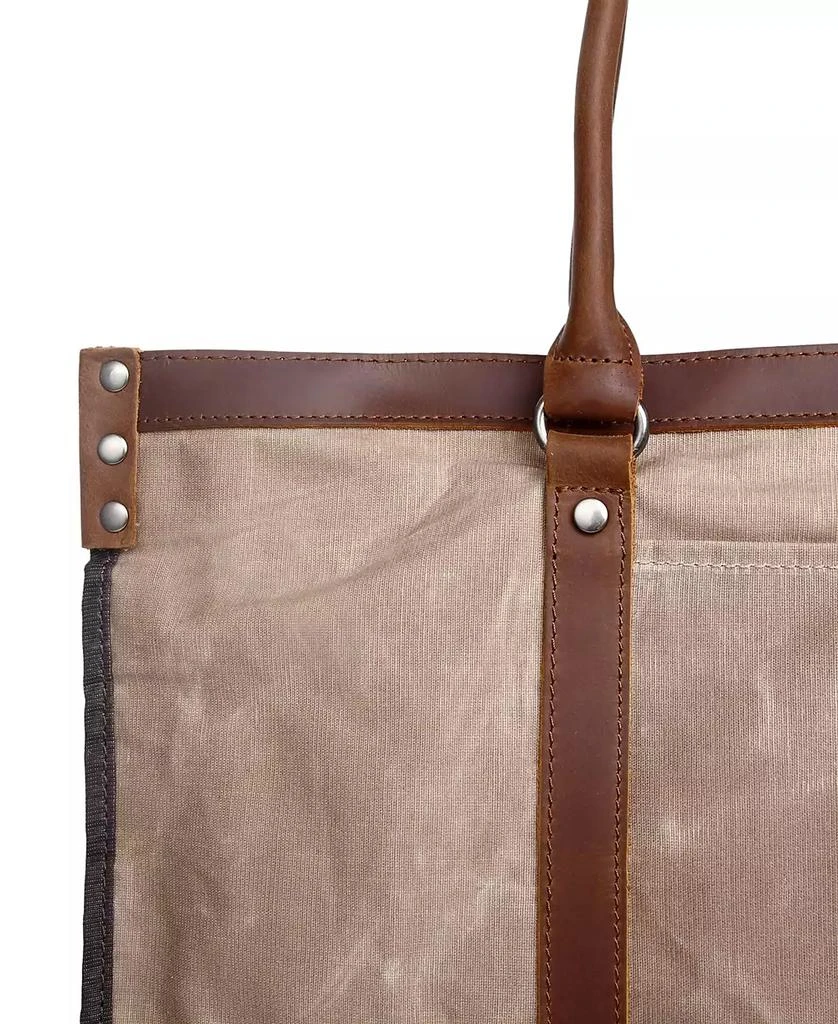 TSD BRAND Stone Creek Waxed Canvas Tote Bag 9