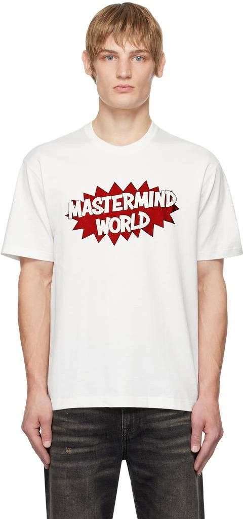 mastermind WORLD White MW Glitter T-shirt 1