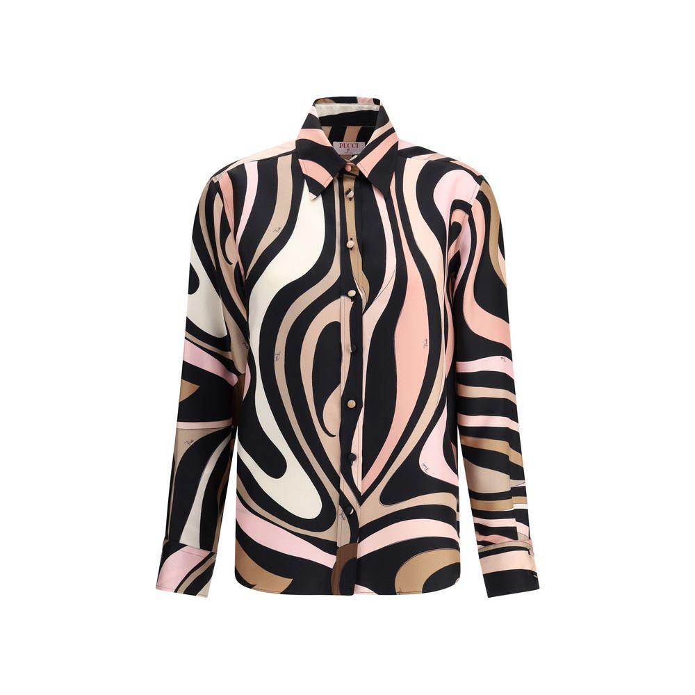 EMILIO PUCCI Marble Print Women's Shirt