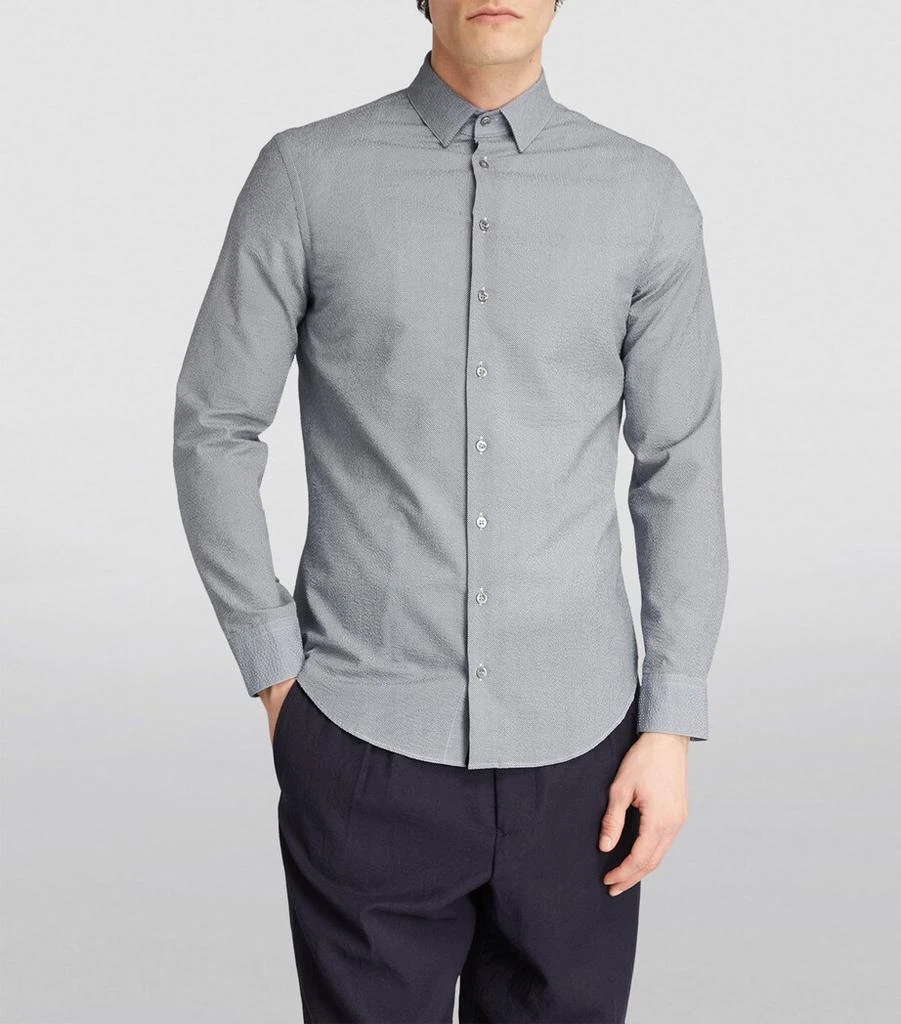 Giorgio Armani Cotton Seersucker Shirt 3