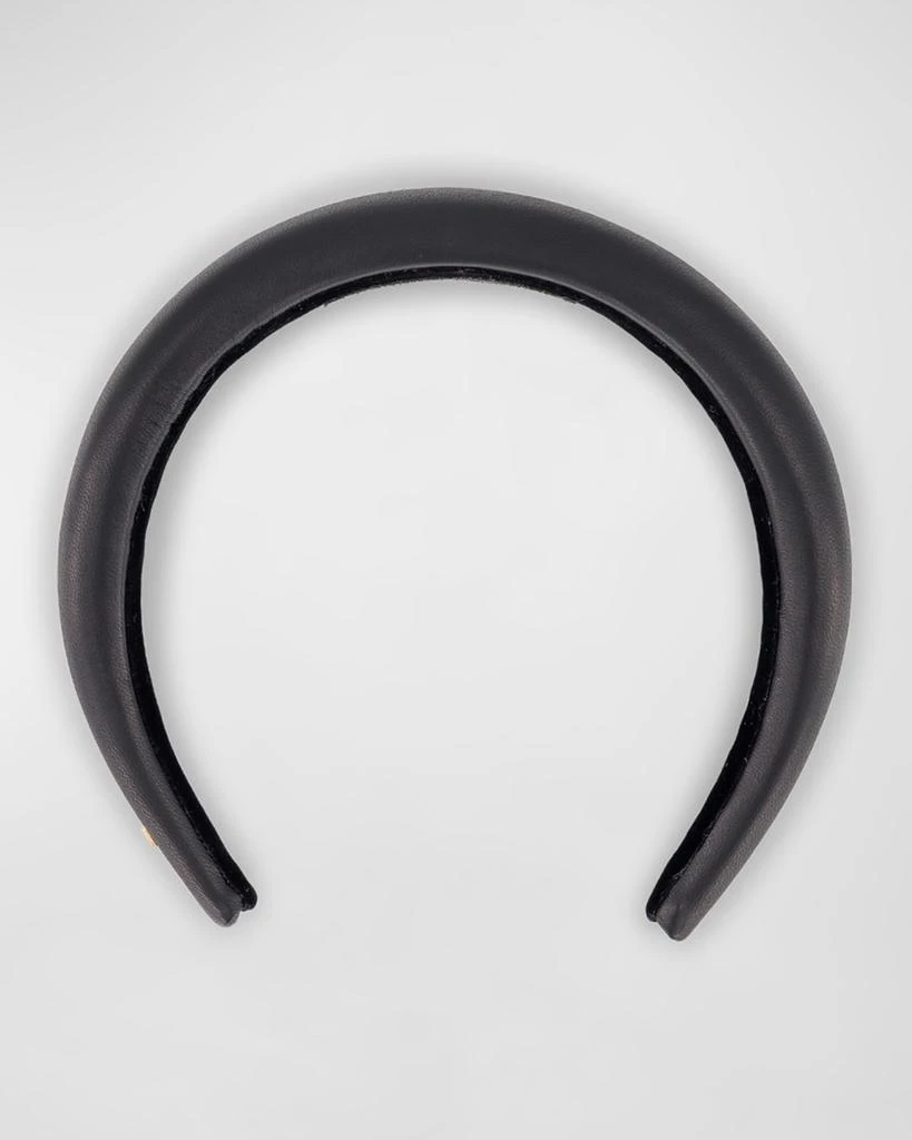 Alexandre de Paris Padded Leather Headband 2