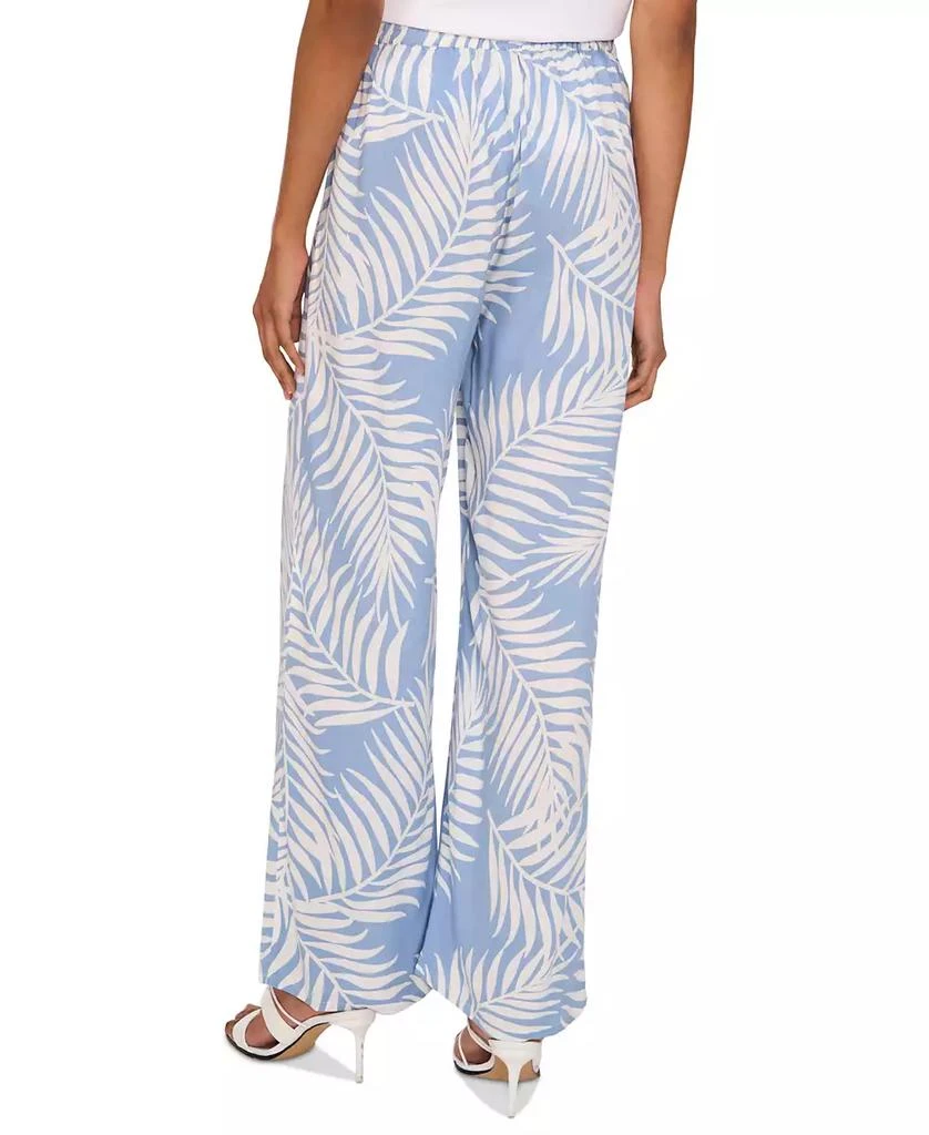 Vince Camuto Women's Tropical-Print Mid-Rise Drawstring Pants 3