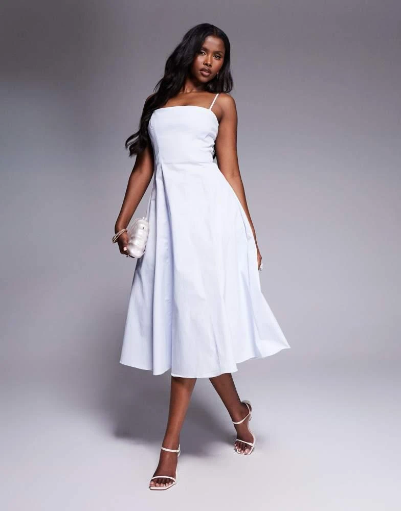 knee length dresses for ladies House of CB Charlotte Peony Print Midi Dress