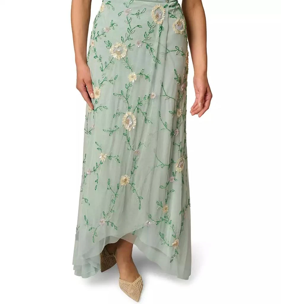 Adrianna Papell Women's Bead Flutter-Sleeve Midi Mesh Dress - Dresses & Skirts - Free Shipping - BeyondStyle Adrianna Papell Women's Bead Flutter-Sleeve Midi Mesh Dress - Dresses & Skirts - Free Shipping - BeyondStyle