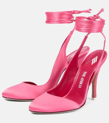 The Attico Carrie satin pumps 5