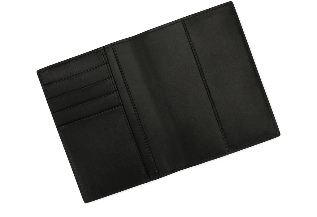 Dolce & Gabbana Polished calfskin passport holder with leopard print 5